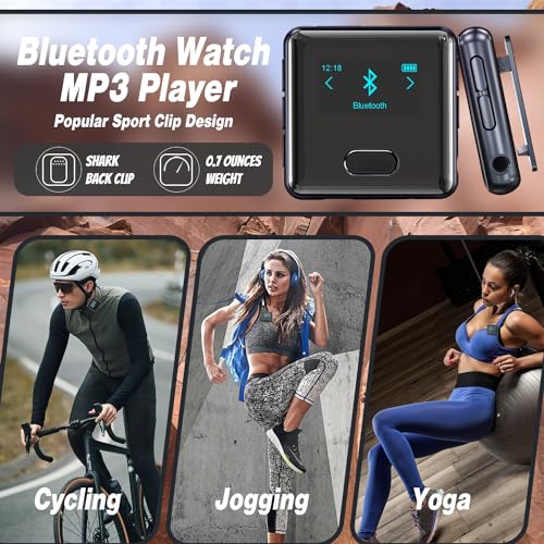 wiwoo Bluetooth MP3 Player Watch Band Clip Pedometer