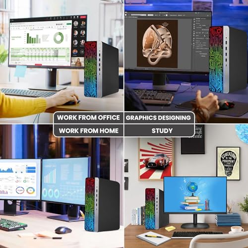 HP ProDesk RGB Desktop PC with Dual Monitors