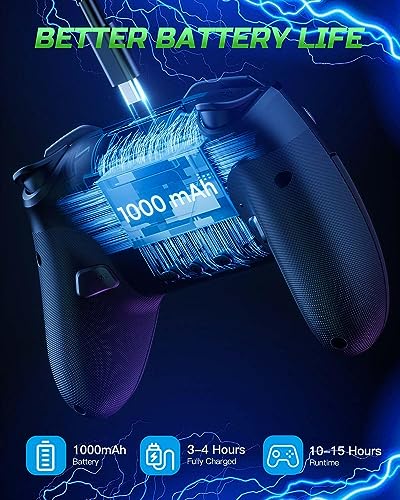 RGB Wireless Switch Pro Controller for Switch/Switch Lite/Windows/iOS/Android