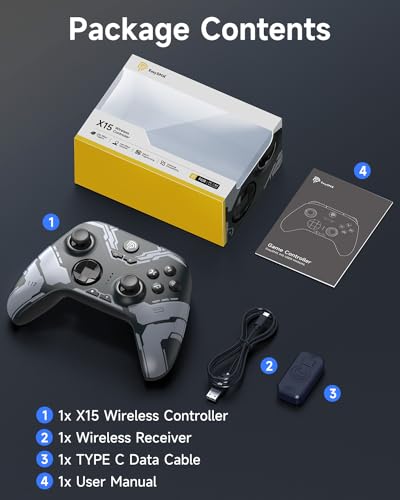 Enhanced Wireless Bluetooth Controller for PC, Android, Steam
