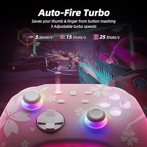 Sakura Pink Mytrix Wireless Pro Controllers for Multi-Platform