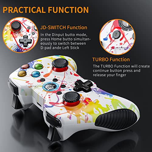 Wireless Dual-Vibrate Gamepad for PC/PS3/Android/Switch/Steam Deck