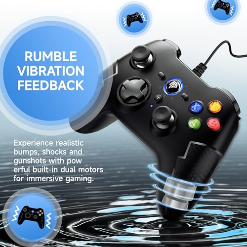 EasySMX Wired Gaming Joystick Controller for PC/PS3/Android (Black)