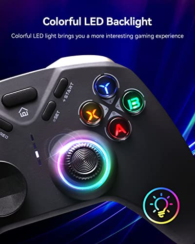 DOYOKY Wireless Bluetooth Game Controller with LED Backlight