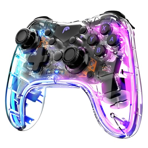Fosmon Wireless Gaming Controller with RGB Lights & Turbo