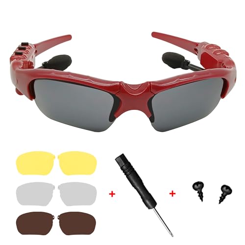 KONLEYA Bluetooth Sunglasses with Music Headset & Polarized Lenses