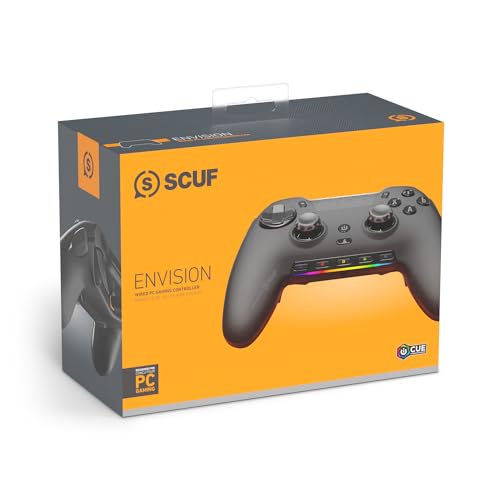 SCUF ENVISION Wired PC Gaming Controller - Black