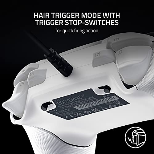 Razer Wolverine V2 Wired Gaming Controller - White
