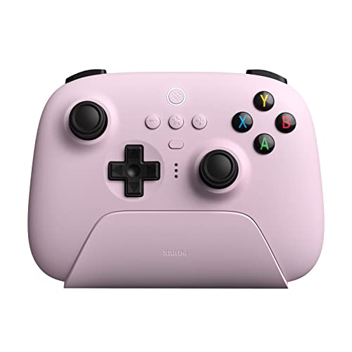 8Bitdo Wireless Controller with Charging Dock (Pastel Pink)