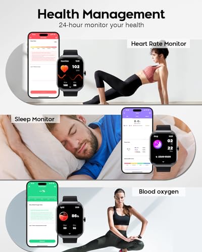 2024 Black Curved Smartwatch with AOD Mode, Answer/Make Calls