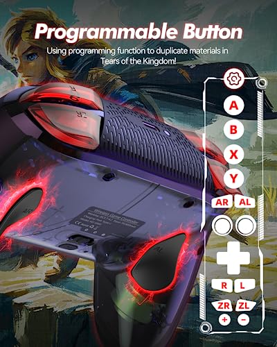 Wireless Gaming Controller for Nintendo Switch/Lite/OLED & More