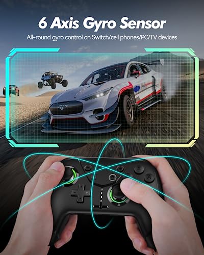 Wireless Gaming Controller for Nintendo Switch/Lite/OLED & More