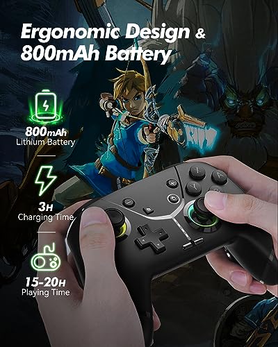 Wireless Gaming Controller for Nintendo Switch/Lite/OLED & More