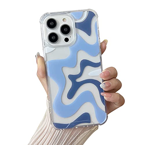Cute Art Wavy Painted Phone Case for iPhone