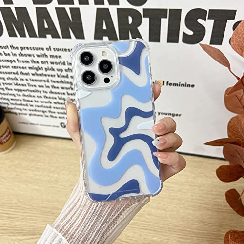 Cute Art Wavy Painted Phone Case for iPhone