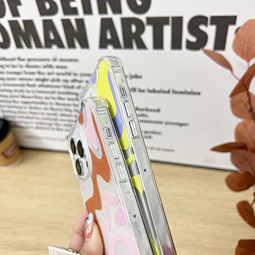 Cute Art Wavy Painted Phone Case for iPhone