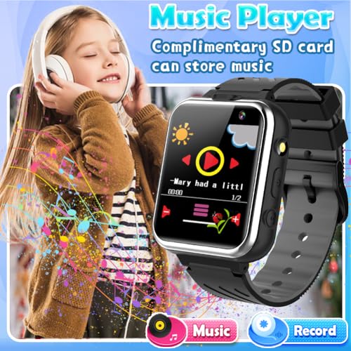 Kids Smart Watch with Dual Camera, Games & Music