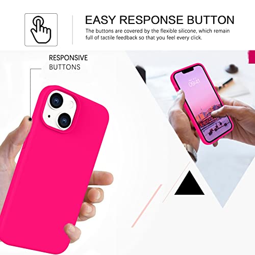 BENTOBEN iPhone 14 Case - Soft Silicone Pink