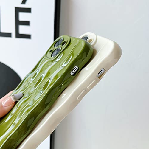 Water Ripple Pattern Soft iPhone Case (White, iPhone 12)