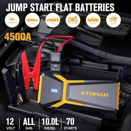 VTOMAN V10 Pro Jump Starter - 4500A Power Pack