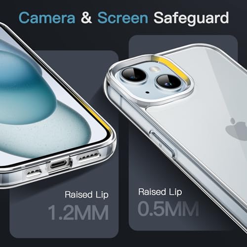 JETech iPhone 15 6.1-Inch Case: Clear Anti-Scratch Cover