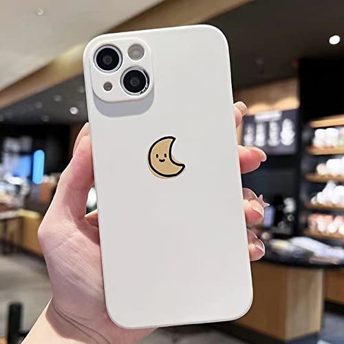 Cartoon Sun Moon Silicone iPhone 13 Couple Case