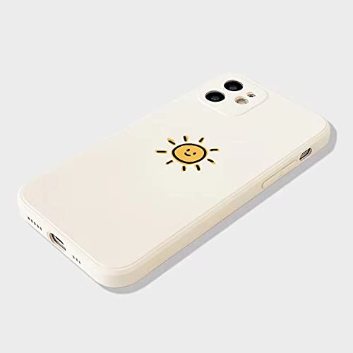 Cartoon Sun Moon Silicone iPhone 13 Couple Case