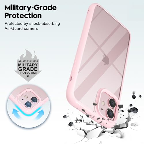 Light Pink LoeoeL iPhone 11 Hybrid Transparent Case