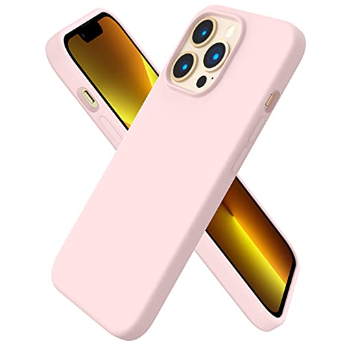 ORNARTO iPhone 13 Pro Slim Silicone Case - Chalk Pink
