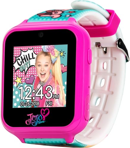 JoJo Siwa Smart Watch & Headphone Set - Interactive Learning, Adjustable Pink & Blue