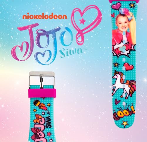 JoJo Siwa Smart Watch & Headphone Set - Interactive Learning, Adjustable Pink & Blue