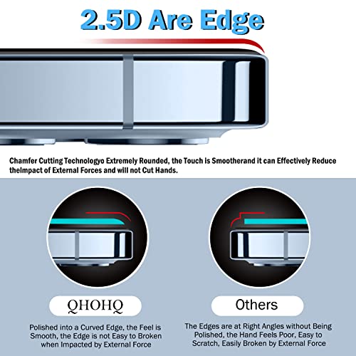 QHOHQ iPhone 14/13 3 Pack Protector Set