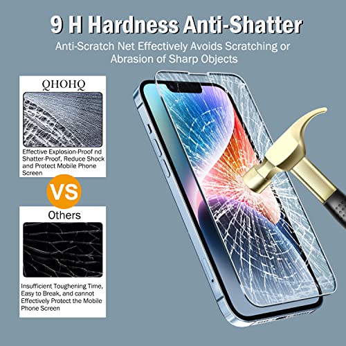 QHOHQ iPhone 14/13 3 Pack Protector Set