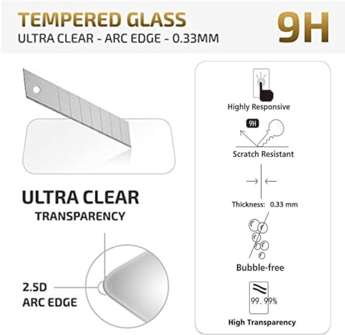 3 Pack Tempered Glass Screen Protector for iPhone