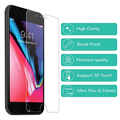 iSOUL Tempered Glass Screen Protector iPhone SE/iPhone 8/7