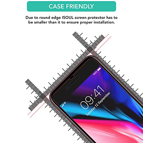 iSOUL Tempered Glass Screen Protector iPhone SE/iPhone 8/7