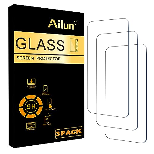 Ailun Glass Screen Protector for iPhone 15/15 Pro 3-Pack