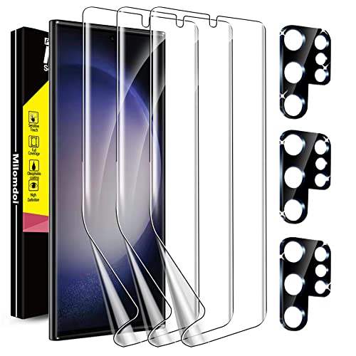 Milomdoi Samsung S23 Ultra Screen Protector [3+3 Pack]