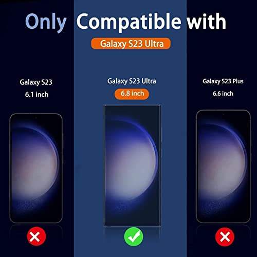 Milomdoi Samsung S23 Ultra Screen Protector [3+3 Pack]
