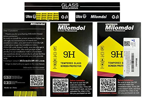 Milomdoi Samsung S23 Ultra Screen Protector [3+3 Pack]