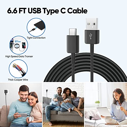 Samsung Fast Charger with 6.6ft Type C Cable for Galaxy