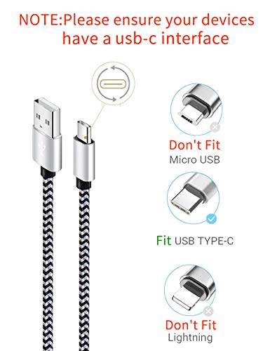 6FT Fast Charging USB Type C Cable 5-Pack