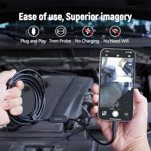 DEPSTECH FHD Borescope Camera with Bluart 3.0