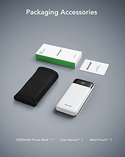 Compact Portable Charger with Built-In Cables 10000mAh Power Bank