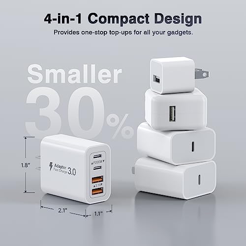 2-Pack 40W USB C Fast Charger Cube