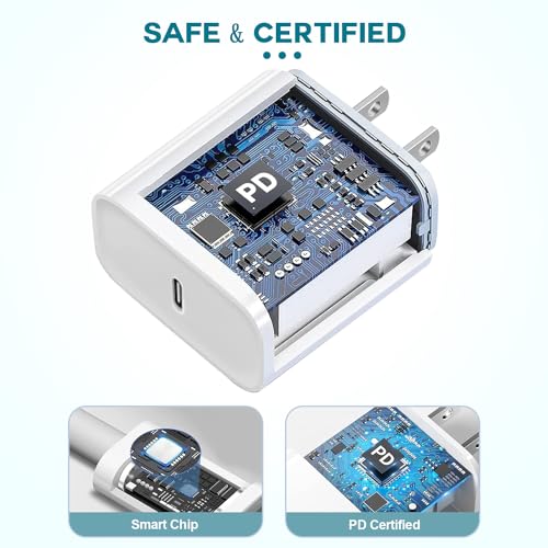 2Pack Fast iPhone Charger with 6FT Type-C Cables