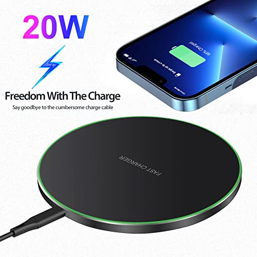 Wireless Charger Pad for iPhone, Samsung, AirPods, Galaxy