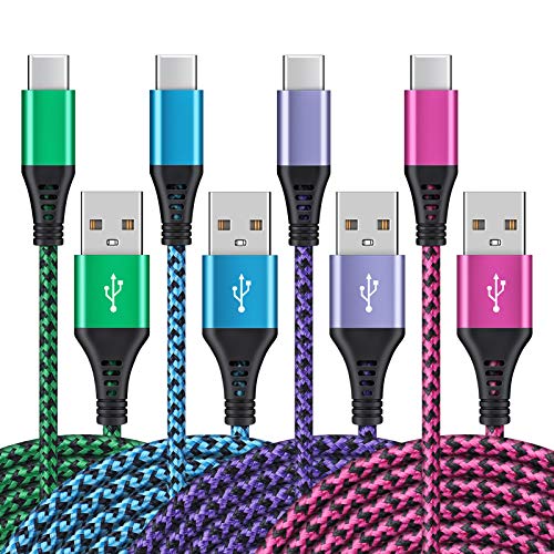 USB Type C to USB A Cable - Fast Charging, Braided - Samsung, iPhone, Moto