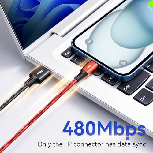 MINLU Multi Charging Cable 2 Pack, 4-in-1 Braided Fast Charger Cable