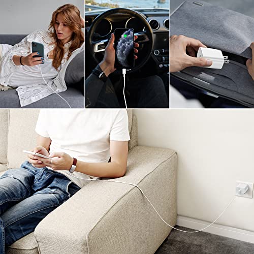 Fast Charging 3-Pack iPhone Charger Set with 20W Adapter